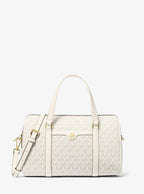 Jet Set Travel Medium Signature Logo Duffel Crossbody Bag