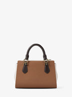 Marilyn Small Color-Block Saffiano Leather Messenger Bag