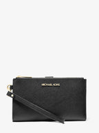 Jet Set Large Leather Smartphone Wristlet Wallet