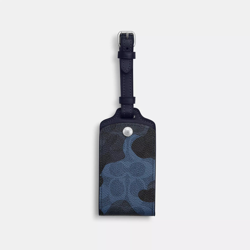 Coach Outlet Luggage Tag In Signature Camo Print