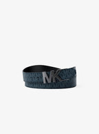 Signature Logo Wallet and Reversible Belt Gift Set