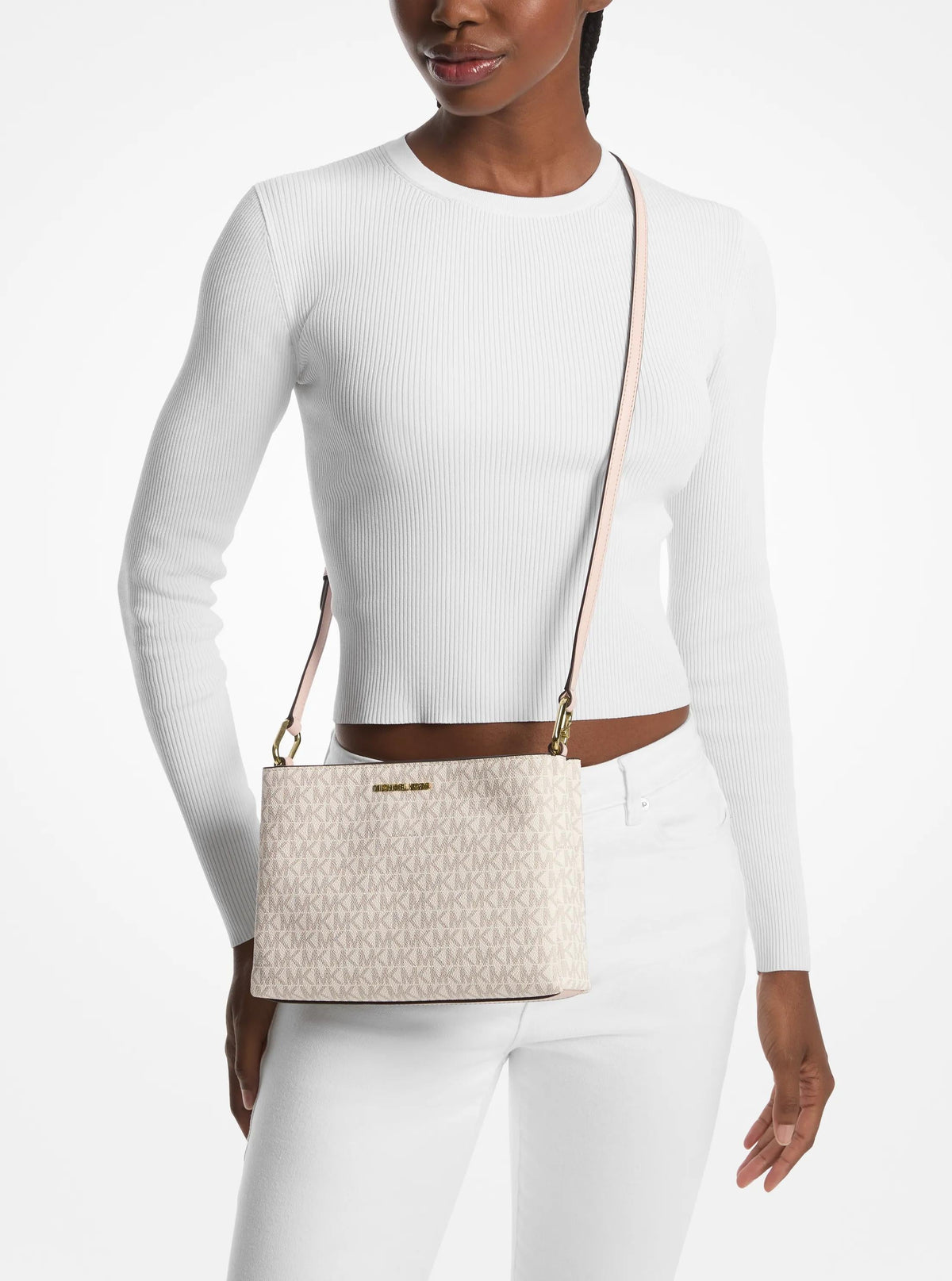 Trisha Medium Logo Crossbody Bag