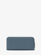 Large Pebbled Leather Continental Wallet