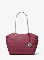 Jet Set Large Signature Logo Shoulder Bag