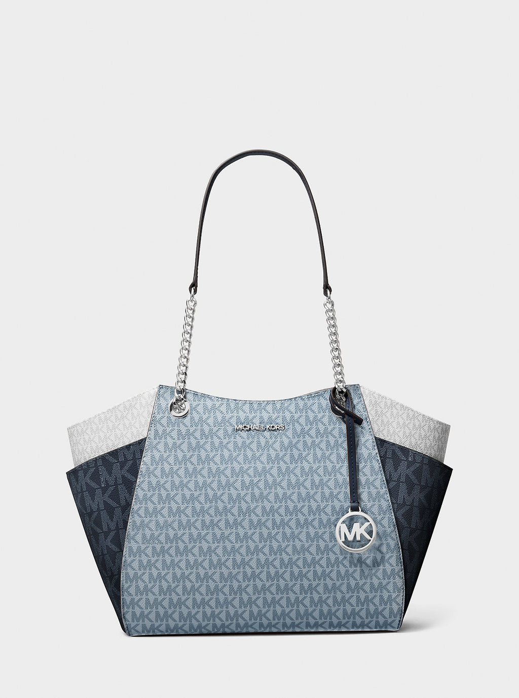 Michael Kors Outlet Jet Set Large Color-Block Signature Logo Shoulder bag