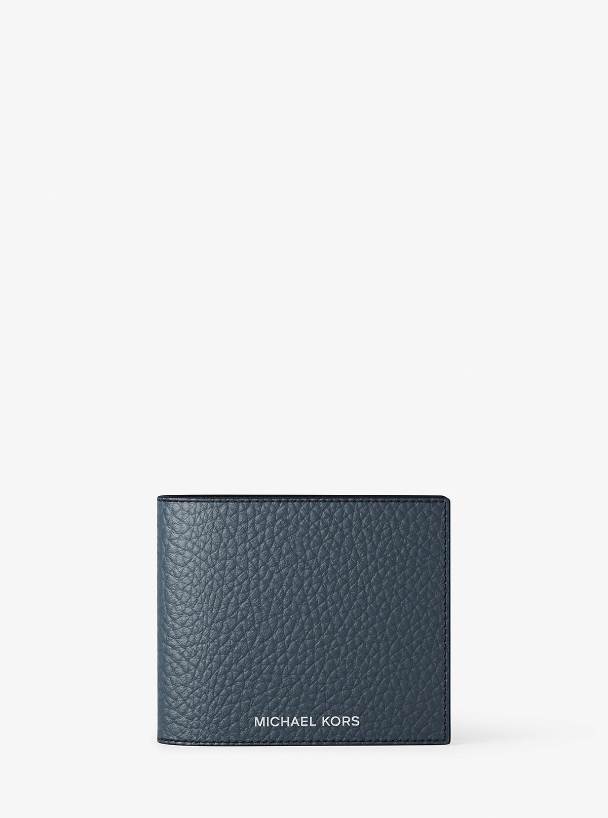 Pebbled Leather Billfold Wallet and Signature Logo Card Case Gift Set