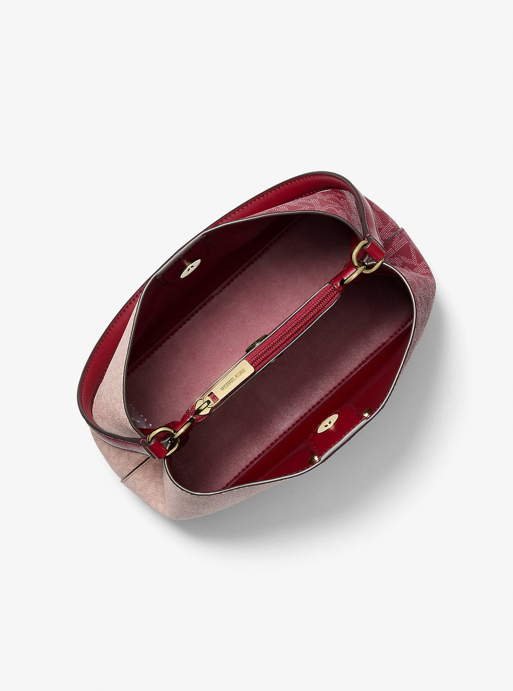 Pratt Medium Two-Tone Signature Logo Shoulder Bag