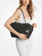 Jet Set Large Signature Logo Shoulder Bag