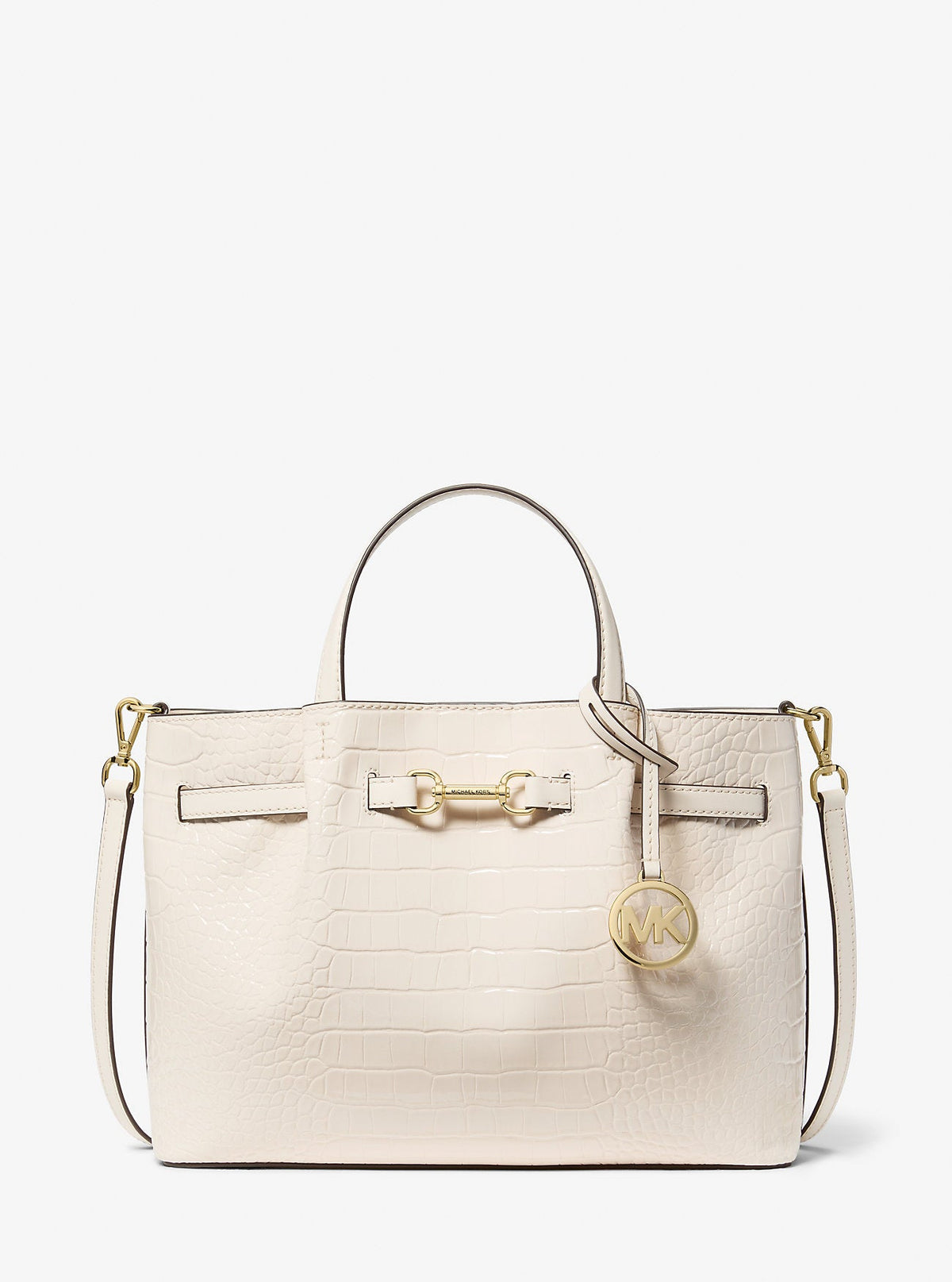 Carson Medium Crocodile Embossed Satchel