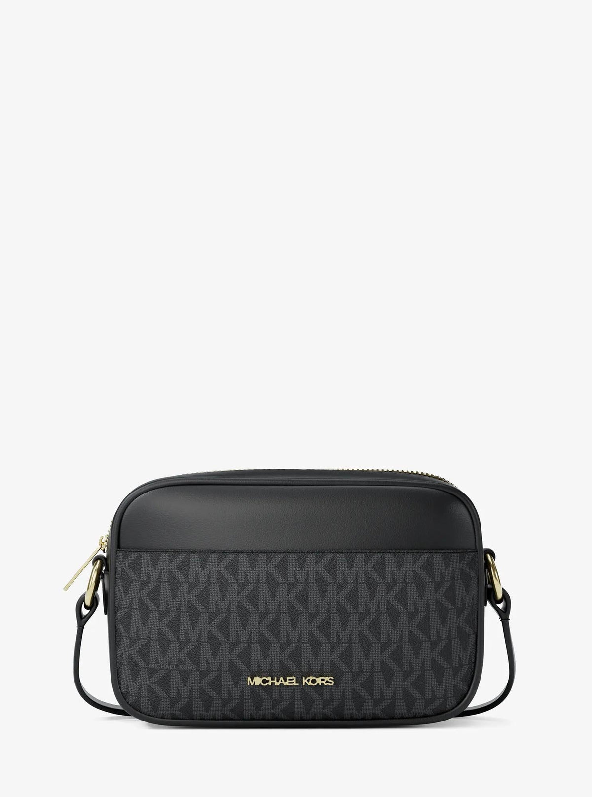 Michael Kors Outlet Jet Set Small Signature Logo Camera Crossbody Bag