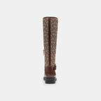 Coach Outlet Extended Calf Riding Boot In Signature Jacquard