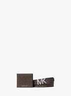 Signature Logo Wallet and Reversible Belt Gift Set