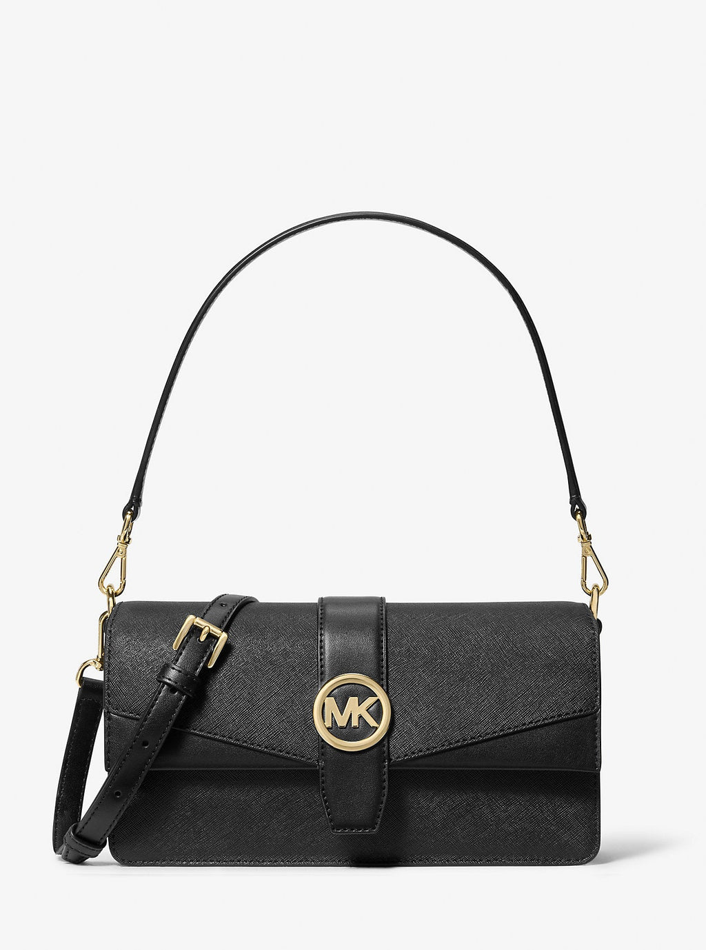 Greenwich Medium Saffiano Leather Shoulder Bag