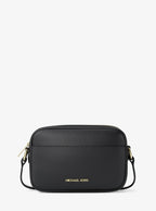 Jet Set Small Pebbled Leather Camera Crossbody Bag