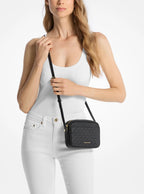 Michael Kors Outlet Jet Set Small Signature Logo Camera Crossbody Bag