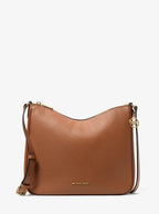 Nayla Medium Pebbled Leather Messenger Bag