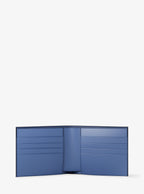 Pebbled Leather Billfold Wallet and Signature Logo Card Case Gift Set