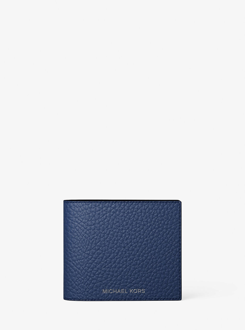 Pebbled Leather Billfold Wallet and Signature Logo Card Case Gift Set