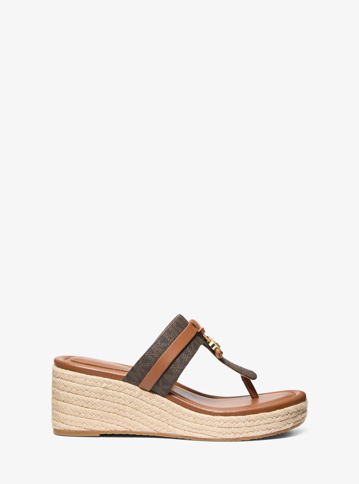 Zoe Signature Logo Wedge Sandal