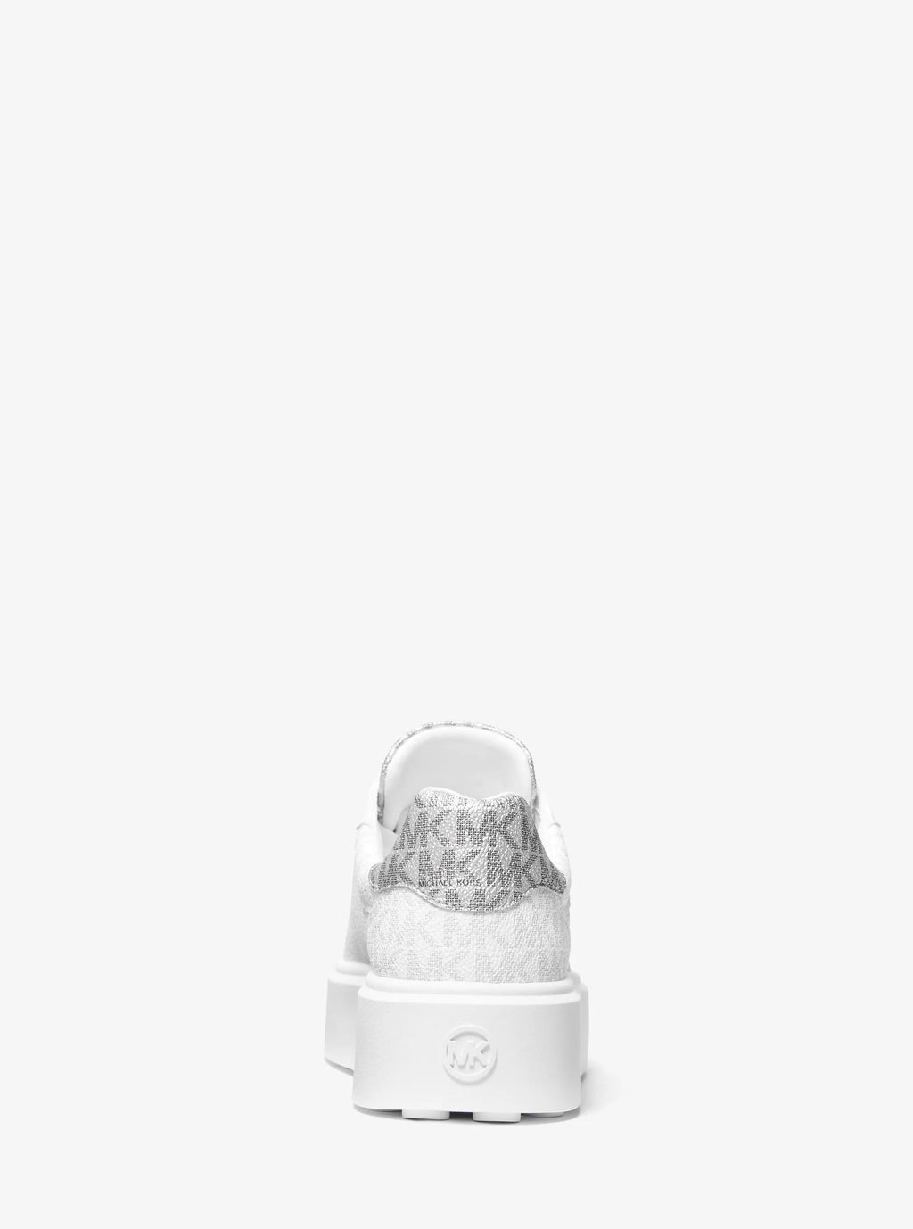 Michael Kors Outlet Romey Metallic Two-Tone Signature Logo Platform Sneaker