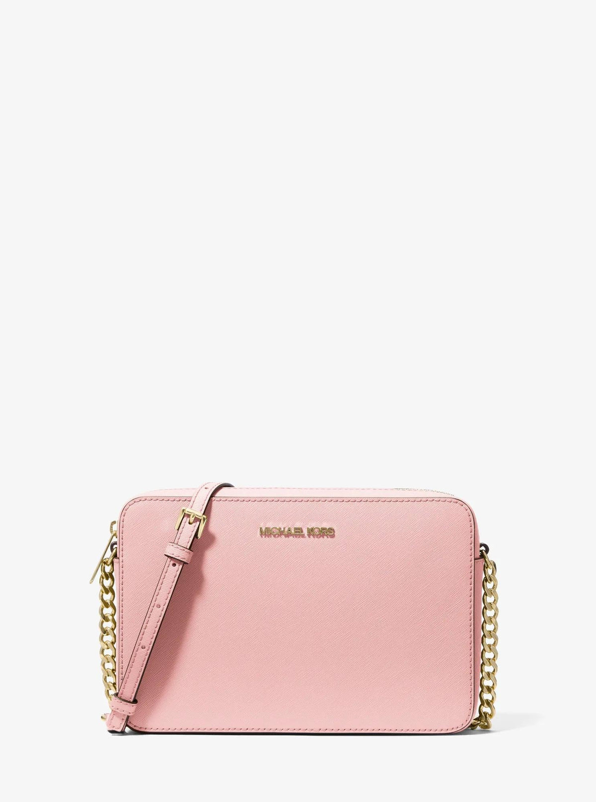 Michael Kors Outlet Jet Set Large Saffiano Leather Crossbody Bag