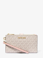 Michael Kors Outlet Jet Set Travel Signature Logo Smartphone Wallet
