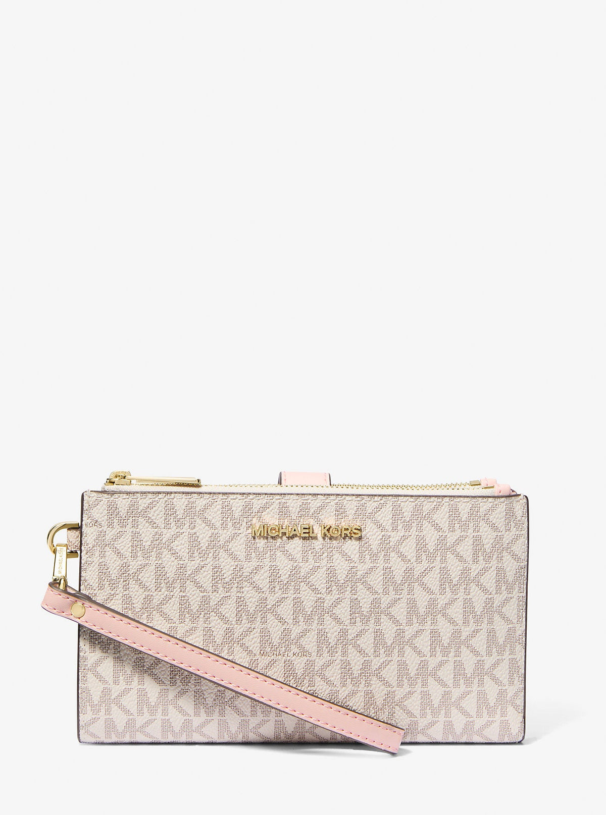 Michael Kors Outlet Jet Set Travel Signature Logo Smartphone Wallet