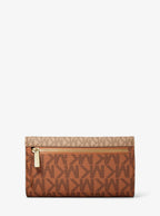 Jet Set Large Signature Logo Tri-Fold Wallet