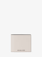 Pebbled Leather Billfold Wallet and Signature Logo Card Case Gift Set