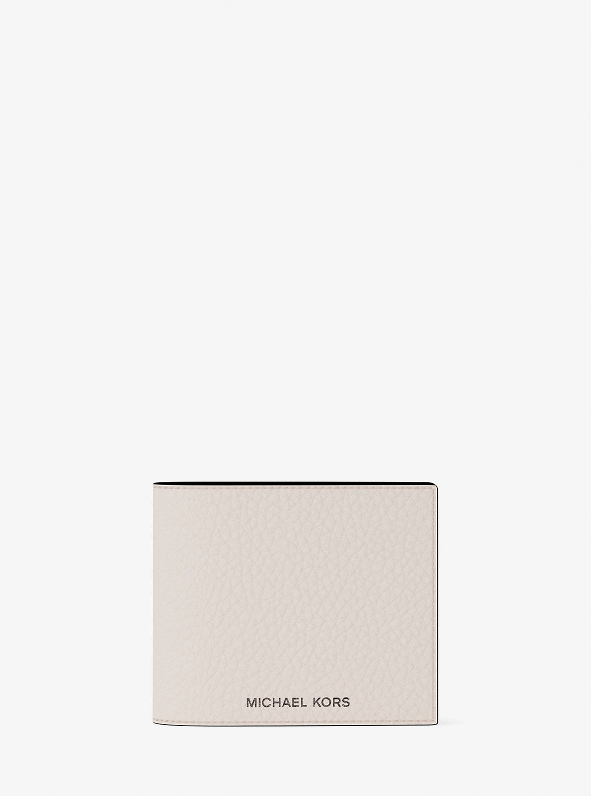 Pebbled Leather Billfold Wallet and Signature Logo Card Case Gift Set
