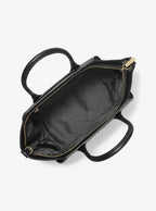 Avril Large Leather and Suede Satchel