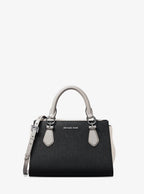Marilyn Small Color-Block Saffiano Leather Messenger Bag