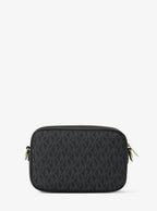 Michael Kors Outlet Jet Set Small Signature Logo Camera Crossbody Bag