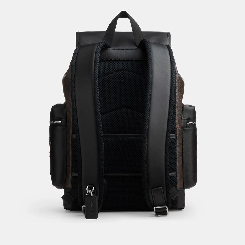 Coach Outlet Sprint Backpack In Signature Canvas With Patches