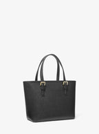 Jet Set Travel Extra-Small Saffiano Leather Top-Zip Tote Bag