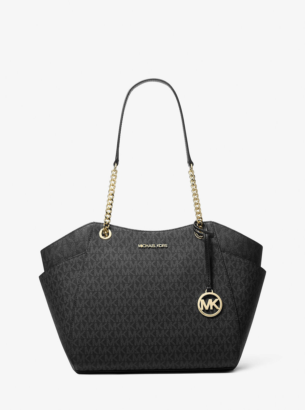 Jet Set Large Signature Logo Shoulder Bag