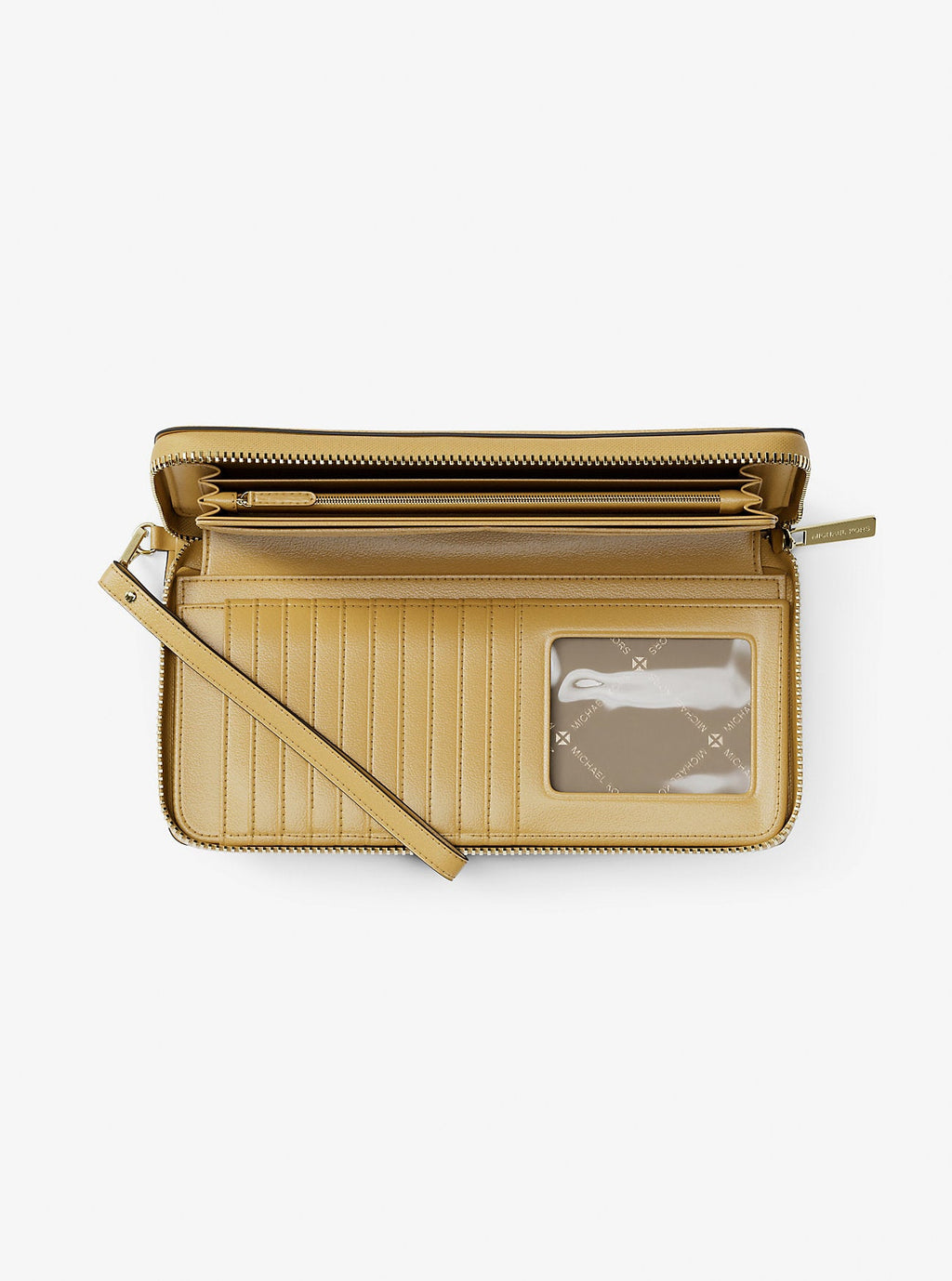 Jet Set Travel Large Pebbled Leather Wristlet