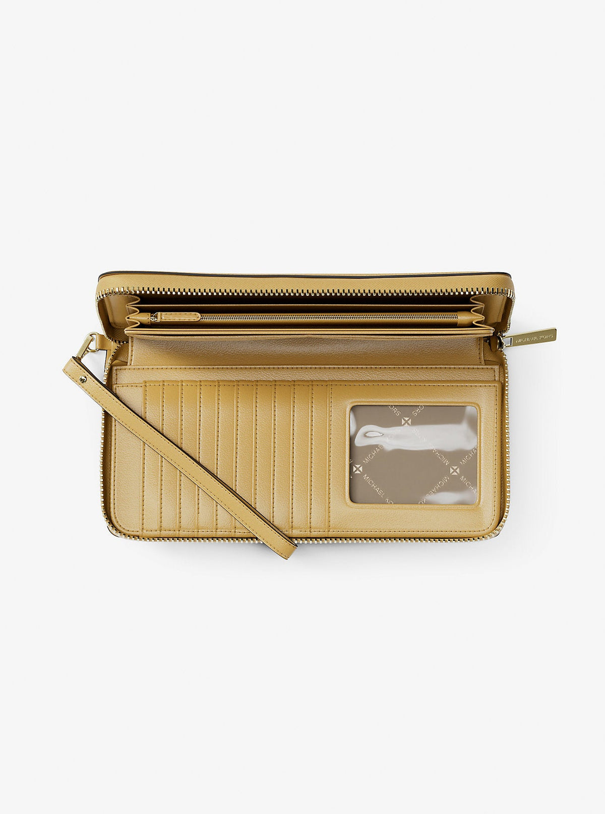 Jet Set Travel Large Pebbled Leather Wristlet