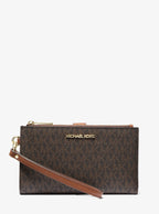 Michael Kors Outlet Jet Set Travel Signature Logo Smartphone Wallet