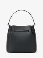 Carson Medium Pebbled Leather Convertible Bucket Crossbody Bag