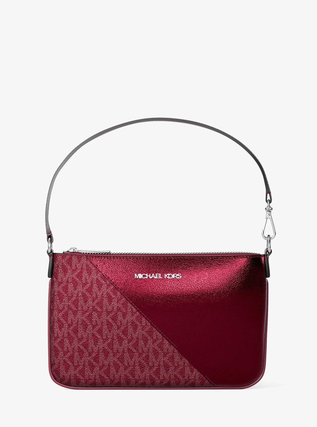 Jet Set Travel Metallic and Signature Logo Wristlet
