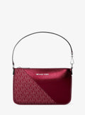 Jet Set Travel Metallic and Signature Logo Wristlet