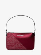 Jet Set Travel Metallic and Signature Logo Wristlet