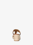Zoe Signature Logo Wedge Sandal