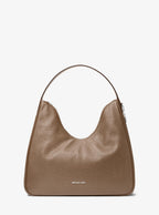 Nayla Medium Pebbled Leather Hobo Shoulder Bag