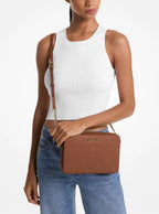 Michael Kors Outlet Jet Set Large Saffiano Leather Crossbody Bag