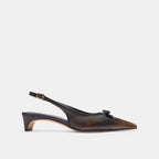 Coach Outlet Bow Slingback Heel In Loved Leather