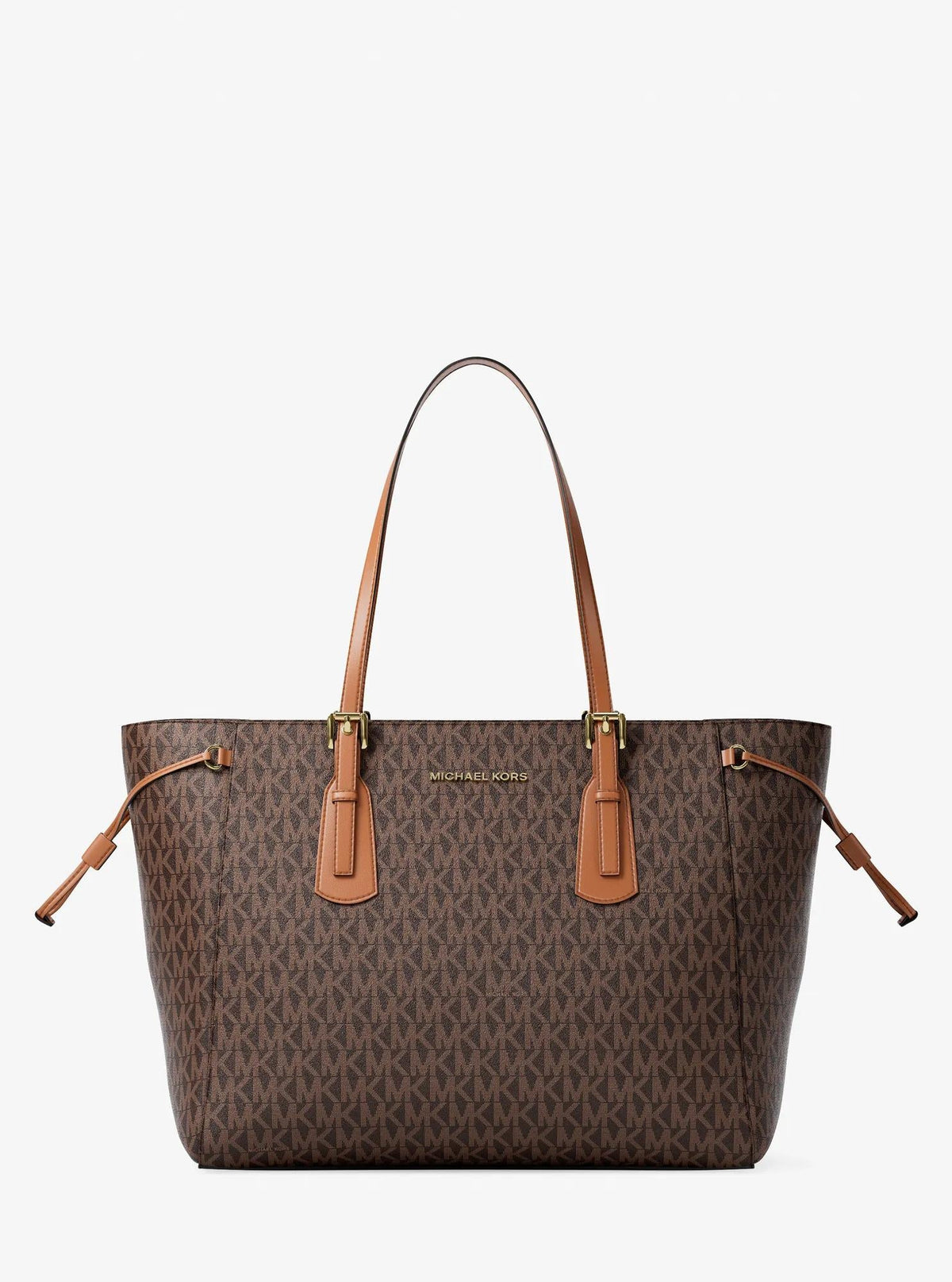 Voyager Large Signature Logo Top-Zip Tote Bag