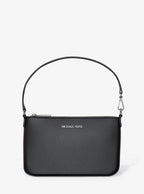 Jet Set Small Pebbled Leather Convertible Wristlet