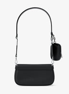 Jet Set Travel Small Pebbled Leather Crossbody Bag With Pouch